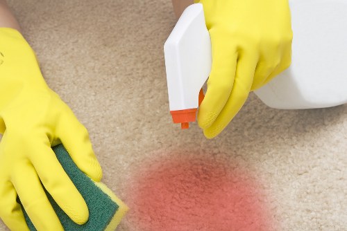 Professional office cleaning in Pimlico reception area