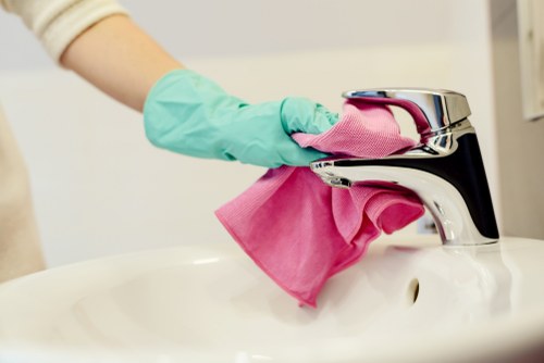 Professional upholstery cleaning in Pimlico on a fabric sofa